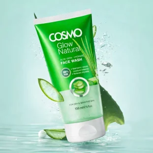 Cosmo измиващ гел за лице с алое вера за суха и чувствителна кожа – AromaRay.bg