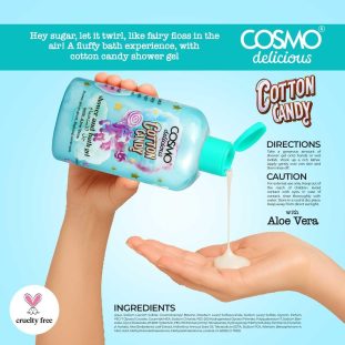 Cosmo Delicious душ гел захарен памук за душ и вана – AromaRay.bg